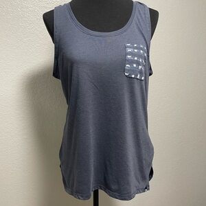 The North Face Navy Blue Women’s Racer Back Tank Top Size MEDIUM
